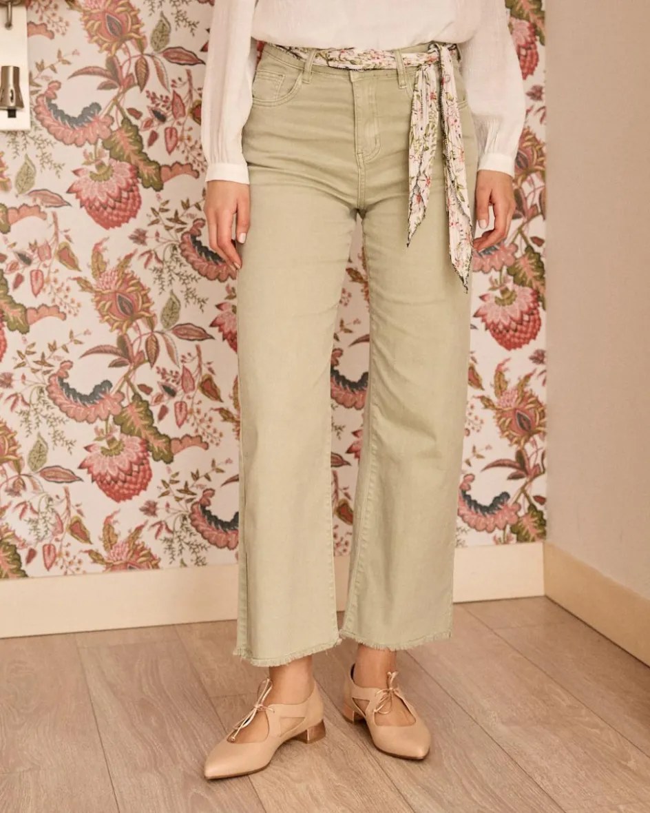 Ameline Flare Pantalon en denim-Polin et moi Fashion