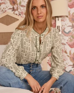 Angie imprimer Blouse-Polin et moi Clearance