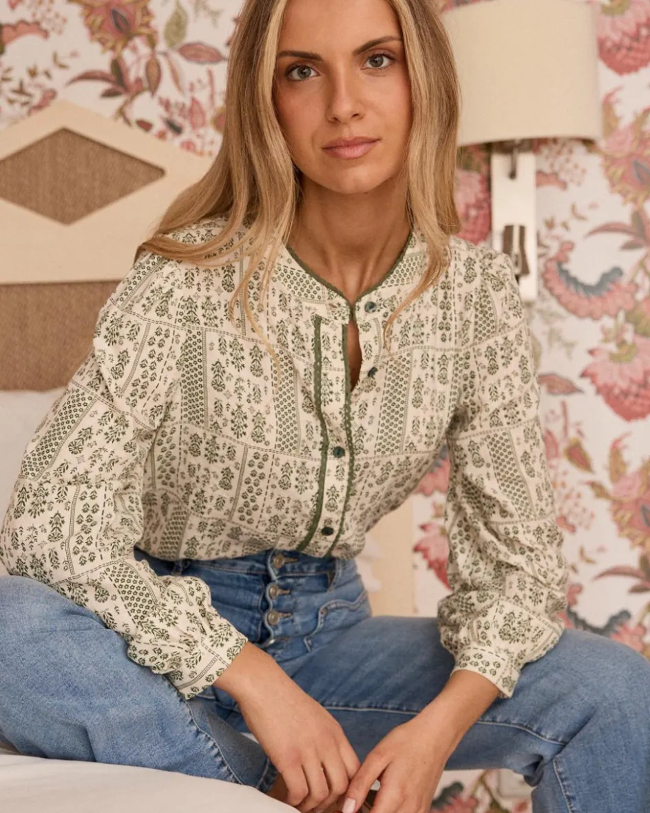 Angie imprimer Blouse-Polin et moi Clearance