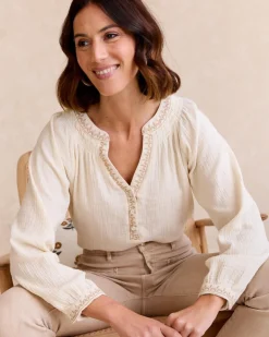 Berenice Neckline Blouse-Polin et moi Sale