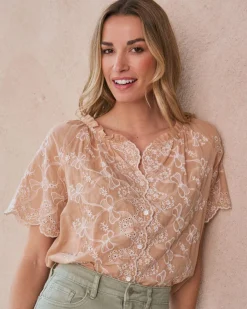 Blouse avec broderie Martha-Polin et moi Best