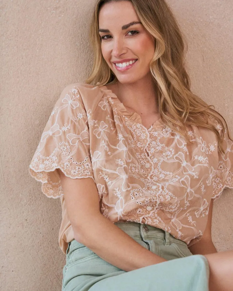 Blouse avec broderie Martha-Polin et moi Best