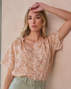 Blouse avec broderie Martha-Polin et moi Best