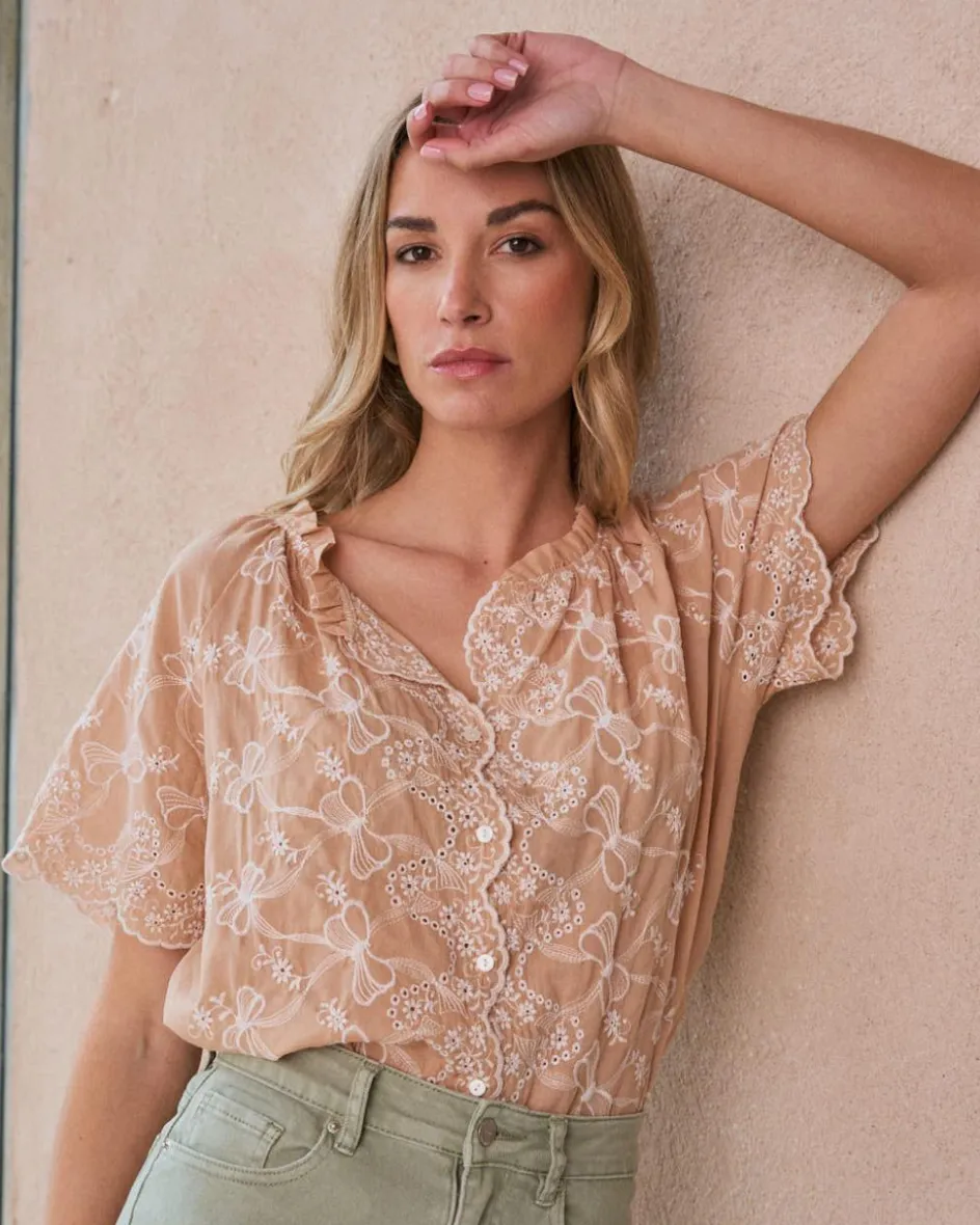 Blouse avec broderie Martha-Polin et moi Best
