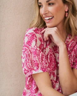 Blouse imprimée Elisabeth-Polin et moi Fashion