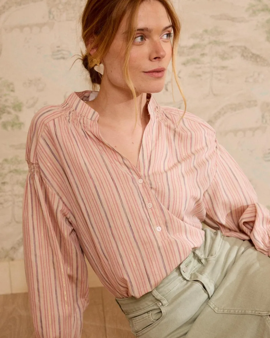 Blouse rayée Linda en lurex-Polin et moi Fashion