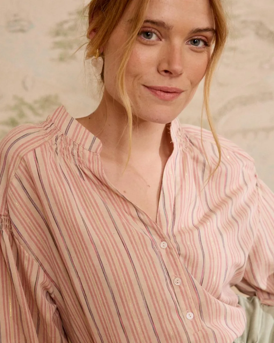 Blouse rayée Linda en lurex-Polin et moi Fashion