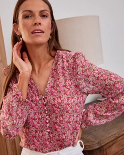 Bottia Blouse en mousseline de soie-Polin et moi New