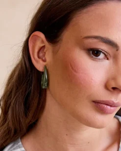 Boucle d’oreille Cannes Green Drop-Polin et moi Discount