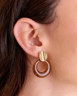 Boucle d’oreille créole écaille d’écaille d’Arles-Polin et moi Online