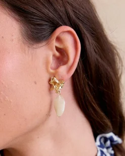 Boucle d’oreille en pierre he d’Amiens-Polin et moi Sale