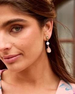 Boucles d’oreilles en pierre-Polin et moi Fashion