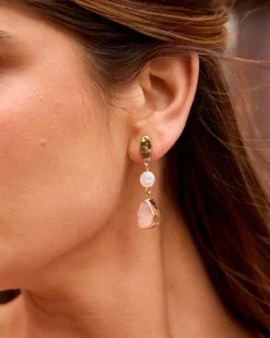 Boucles d’oreilles en pierre-Polin et moi Fashion