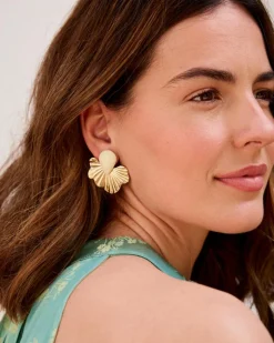 Boucles d’eilles feuille de séléné-Polin et moi New