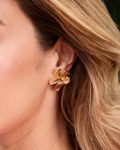 Boucles d’eilles fleur Luxa-Polin et moi Hot
