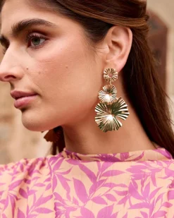 Boucles d’eilles fleur Lisan-Polin et moi Sale