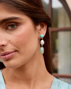 Boucles d’oreilles pierres de mimosa-Polin et moi Best