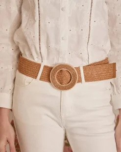Ceinture en raphia Delfina-Polin et moi Clearance