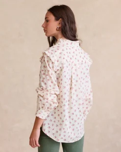 Chemise à fleurs runiques-Polin et moi Hot