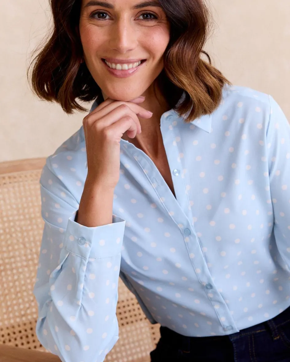 Chemise à pois Camili-Polin et moi Fashion