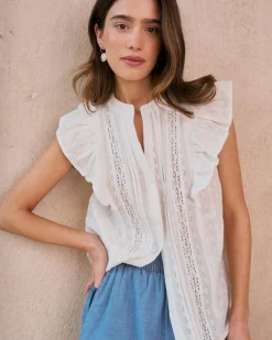 Chemise à volants Ish-Polin et moi Sale