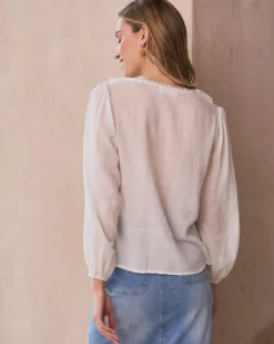 Chemise à volants Juliette-Polin et moi Discount