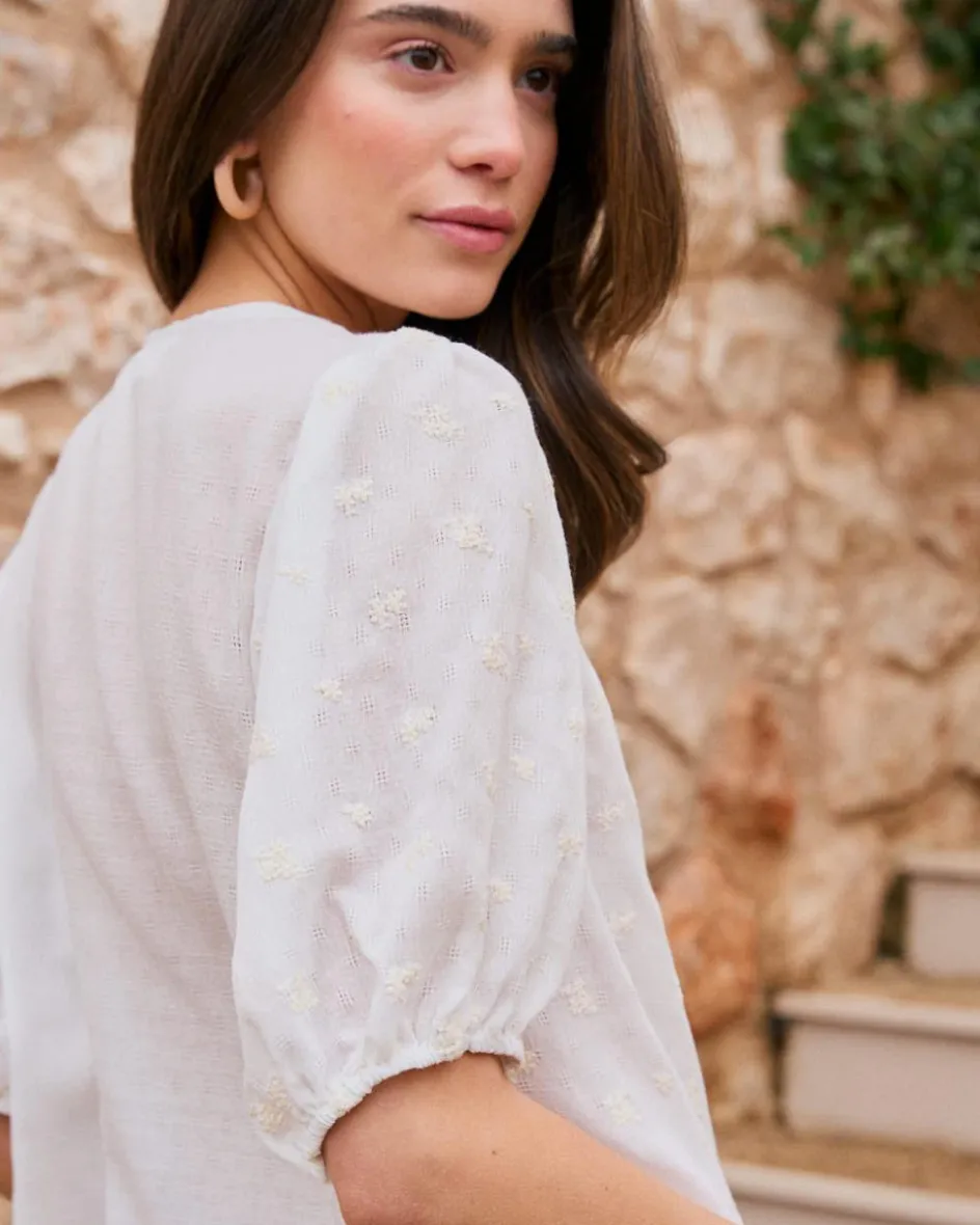 Chemise avec broderie Lua-Polin et moi New