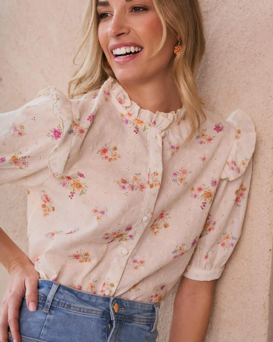 Chemise brodée Nati-Polin et moi Sale