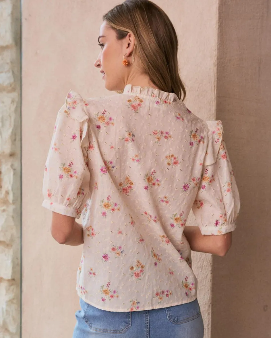 Chemise brodée Nati-Polin et moi Sale