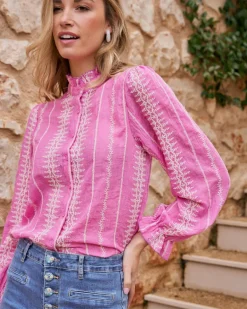 Chemise brodée Tibi-Polin et moi Hot