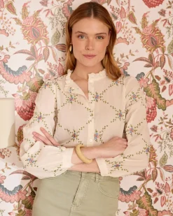 Chemise Perlina Flowers-Polin et moi Outlet