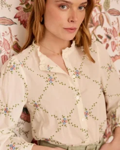 Chemise Perlina Flowers-Polin et moi Outlet