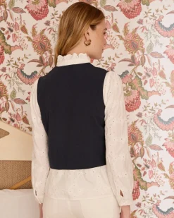 Gilet brodé Abelina-Polin et moi Clearance