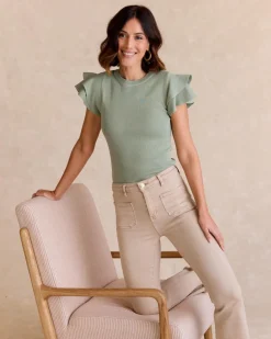 Haut à volants en maille d’-Polin et moi Best