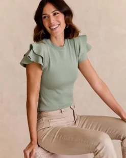 Haut à volants en maille d’-Polin et moi Best