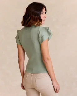 Haut à volants en maille d’-Polin et moi Best