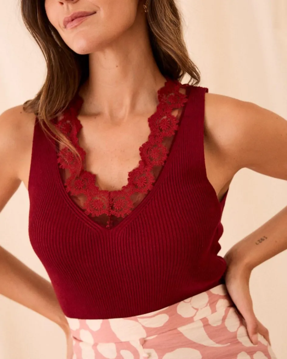 Haut en dentelle Mireya-Polin et moi New