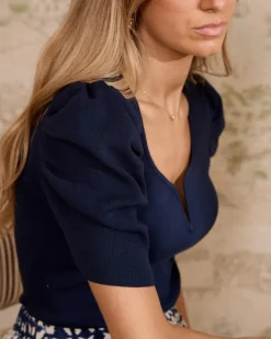 Haut en maille à encolure Inez-Polin et moi Online