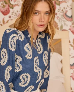 Helia Paisley Chemise brodée-Polin et moi Discount