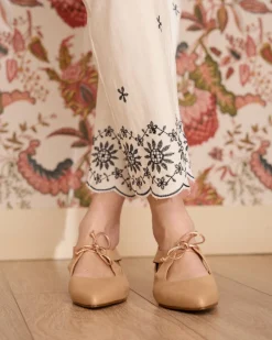 Jean brodé Bea Navy-Polin et moi Online