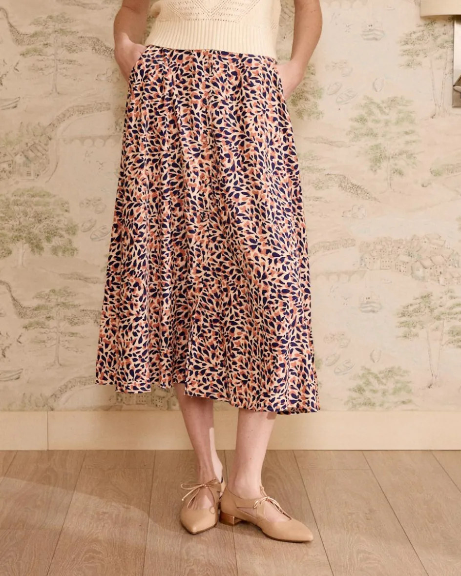 Jupe imprimée avec boutons Lita-Polin et moi Hot