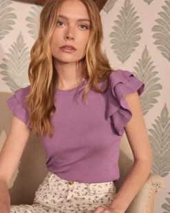 Mahira Haut en tricot à volants-Polin et moi Fashion