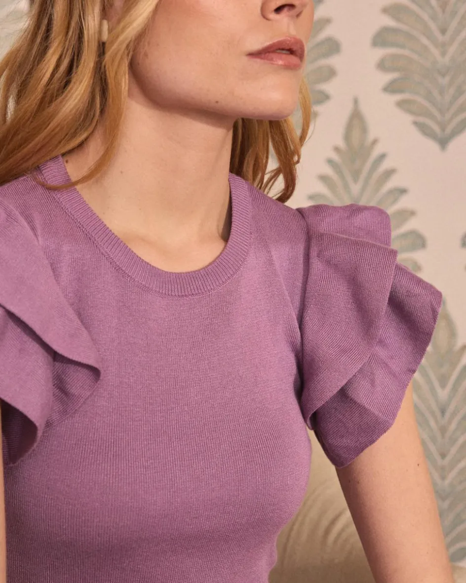 Mahira Haut en tricot à volants-Polin et moi Fashion