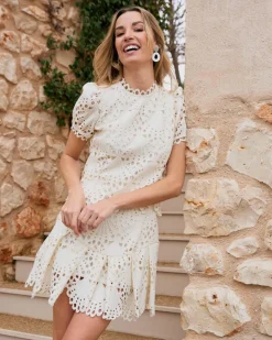 Robe courte ajourée Ornella-Polin et moi Best