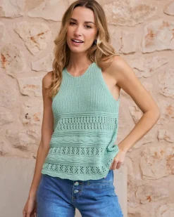 Top en maille clémentine-Polin et moi Sale