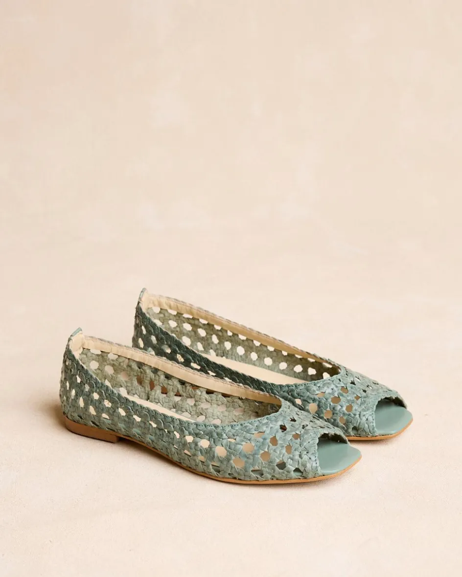 Tressé Aqua Ballerines-Polin et moi Discount