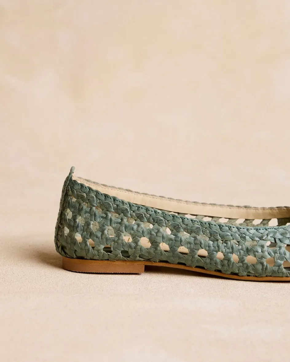 Tressé Aqua Ballerines-Polin et moi Discount
