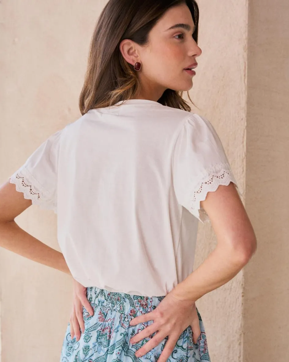 T-shirt en dentelle Petra-Polin et moi Online