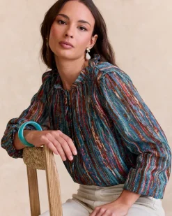 Veronica Blouse à volants-Polin et moi Sale