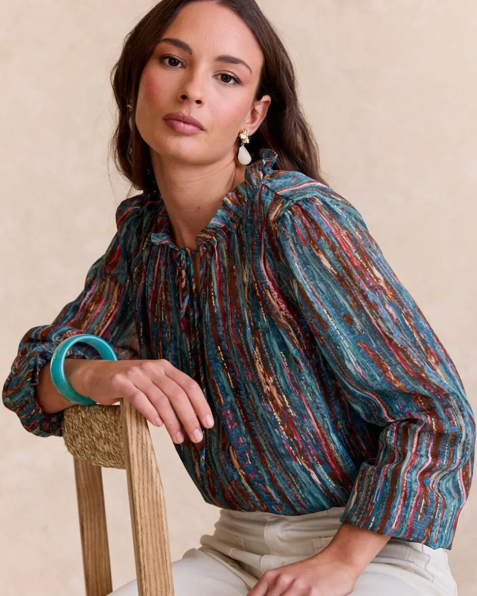 Veronica Blouse à volants-Polin et moi Sale